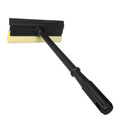 NINZA 2 in 1 Car Window Squeegee Cleaner with Long Handle, Window Glass Wiper, Car, Outdoor High Window Cleaning, Sponge Washing Squeegee for Kitchen Platform