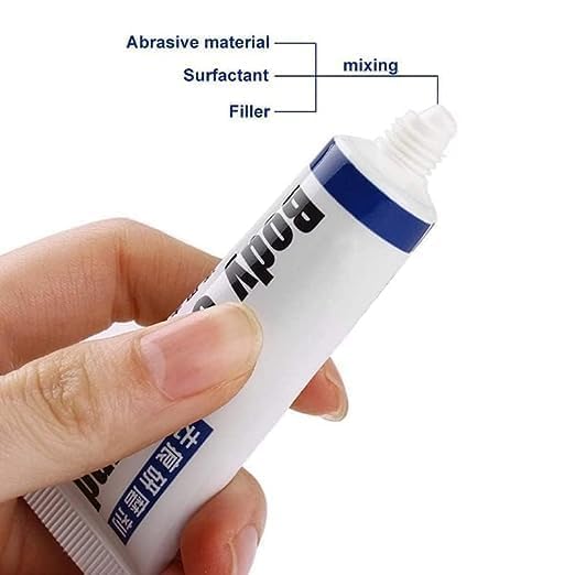NINZA Car Body Scratch Remover and Repair Polishing Cream Kit with Sponge Cream Wax Body Compound Scratch Remover Ideal For Car and Bike Essentials, Moving Supplies-15 gm