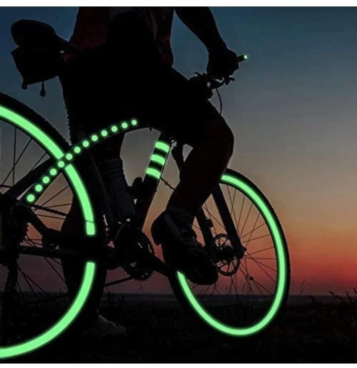 NINZA Night Glow in Dark Adhesive Tape 5 cm X 5 Meters Waterproof Auto Night Glow Radium Tape, Luminous Tape, Tape for Stairs - Green